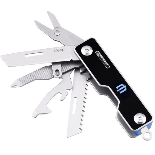 Shieldon Lileep Multitool Knife, Swiss Army Pocket Knife Style , All in One Tool for Every Day Carry Use