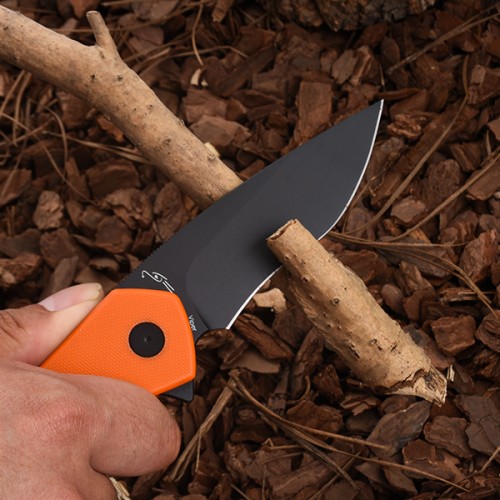 Shieldon Viper Pocket Knife Black DLC Finish 154CM Steel Blade G10 Handle Nested Liner Lock Folding Knife Qualified as Outdoor Knife 