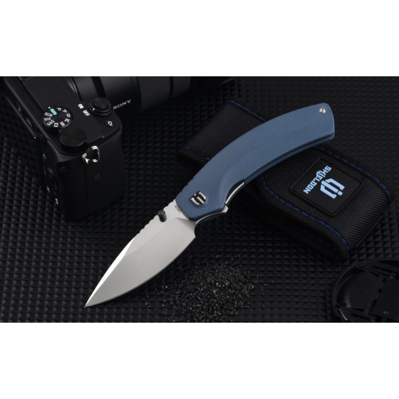 Shieldon Hierophant Pocket Knife 154CM Steel 3.38'' Drop Point Blade G10 Handle Folding Knife with Easy Open Flipper & Thumb Stud for Every Day Carry 