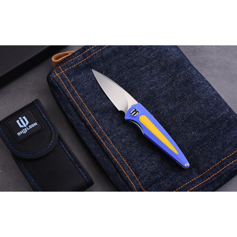 Shieldon Colibri Pocket Knife 154CM Steel 2.91'' Blade G10 Handle Titanium Pocket Clip Folding Knife, Nested Liner Lock EDC Knife 