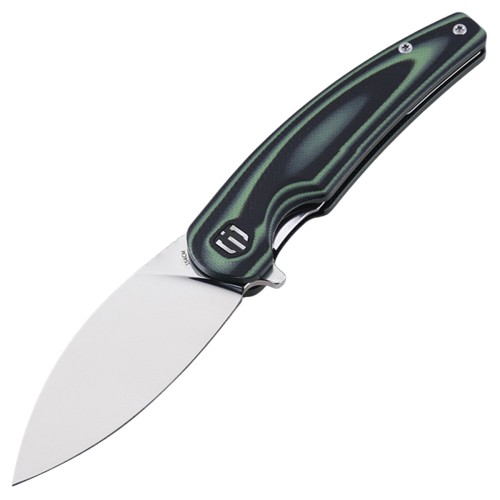 Shieldon Jalapenos Folding Pocket Knife, 3.24“ Mirror Polish Finish 154CM Steel Blade, Forest Green G10 Handle EDC Gear Folding Knife for Hunting & Camping